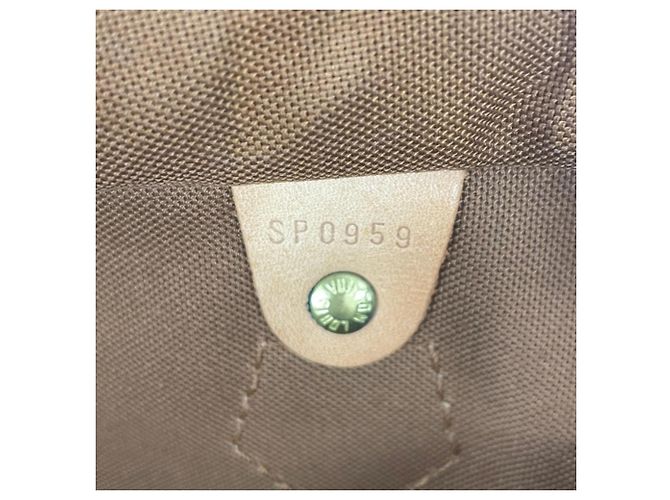 Borsa a mano Louis Vuitton Speedy 35 Marrone Monogramma - vista 10