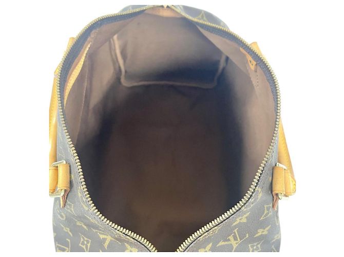 Borsa a mano Louis Vuitton Speedy 35 Marrone Monogramma - vista 8