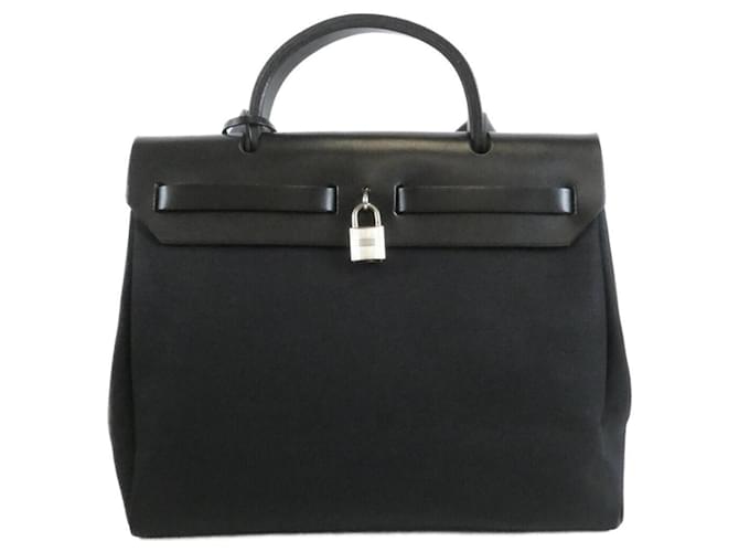 Hermès Borsa Hermes New Herbag PM Nero - vista 2
