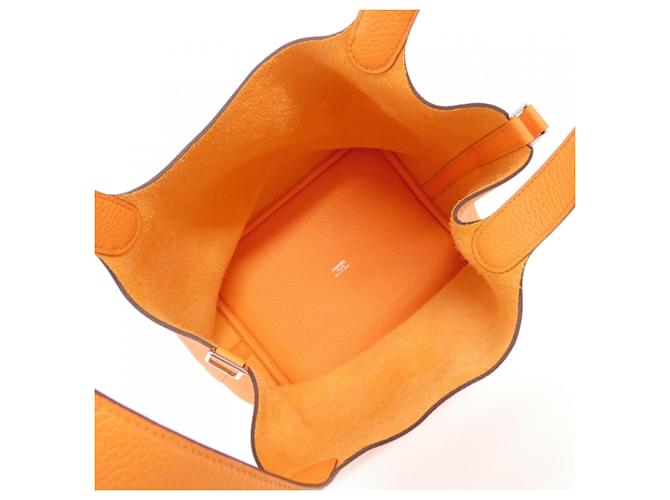 Hermès Borsa Hermes Picotin Lock MM Arancione - vista 6