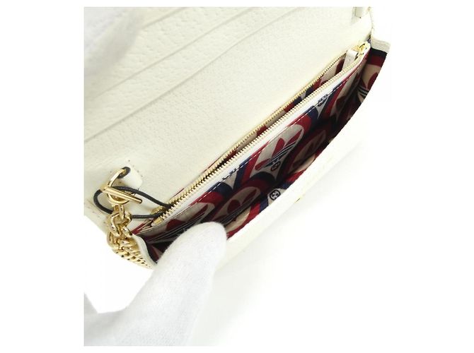 Portafoglio con catena Gucci 621892 UZ3BG Nero Bianco - vista 7