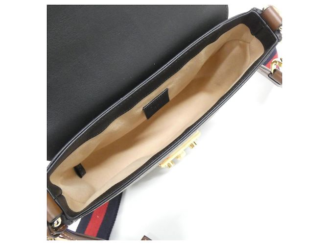 Borsa a tracolla Gucci 779805 K6RIG Nero Beige - vista 9