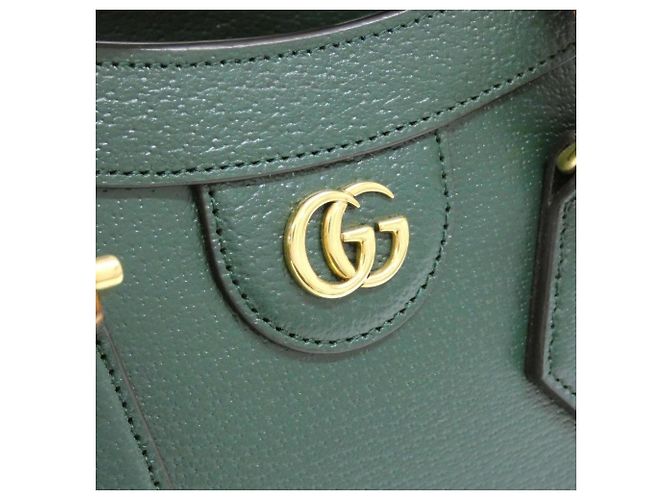 Borsa Gucci Diana in pelle verde - vista 5