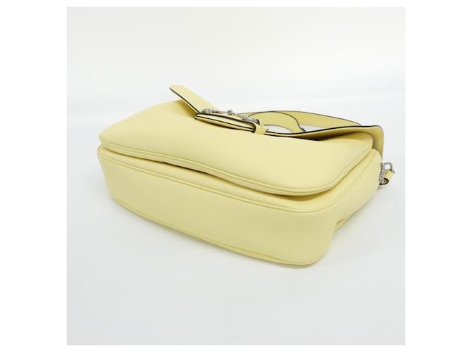 Borsa a tracolla Gucci Horsebit 1955 Giallo - vista 3
