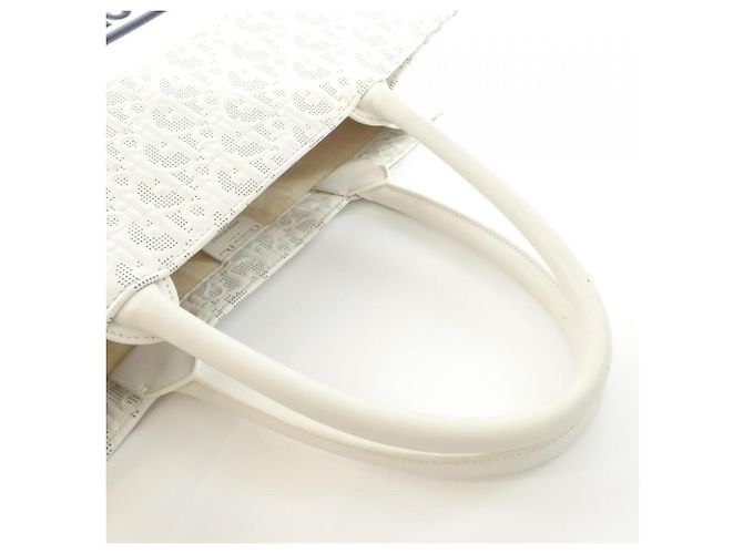Borsa Christian Dior Book Tote Medium Bianco Blu navy - vista 6