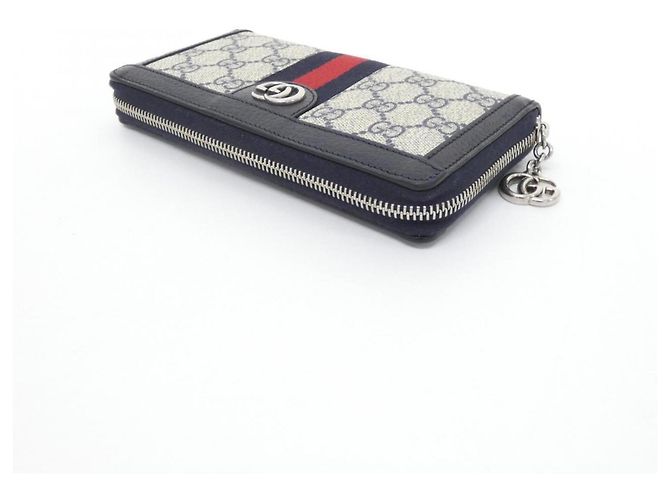 Cartera bi-fold Gucci Ophidia Azul Beige - vista 3