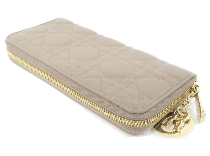 Cartera bi-fold Christian Dior Lady Voyageur Castaño - vista 2