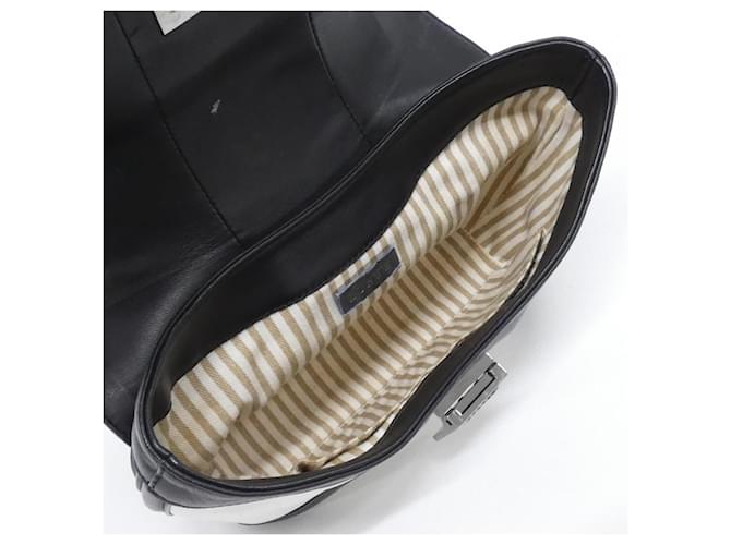 Borsa Loewe in pelle nera e bianca Nero Bianco - vista 8