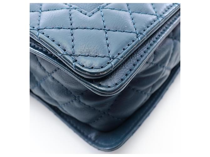 Borsa a tracolla Chanel Boy Verde - vista 11