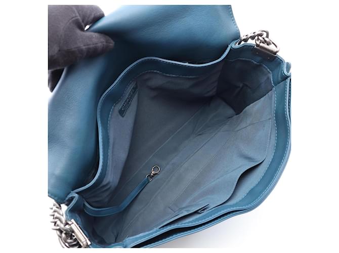Borsa a tracolla Chanel Boy Verde - vista 3