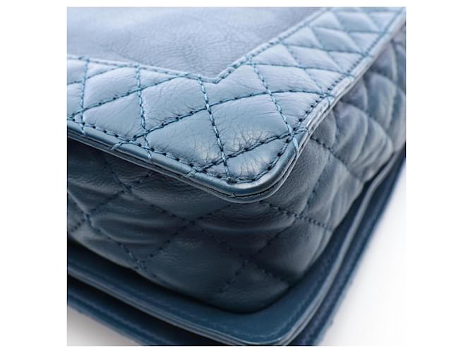 Borsa a tracolla Chanel Boy Verde - vista 9
