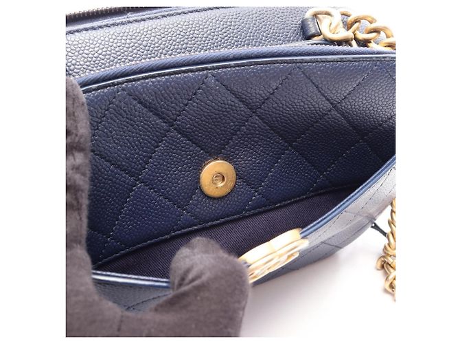 Borsa a tracolla 2-Way Chanel Matelassé Blu - vista 11