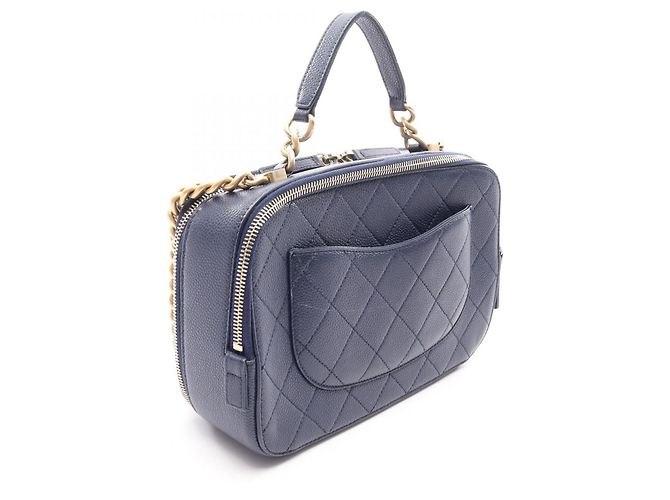 Borsa a tracolla 2-Way Chanel Matelassé Blu - vista 2