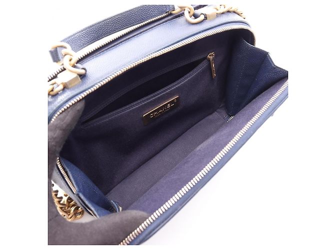 Borsa a tracolla 2-Way Chanel Matelassé Blu - vista 3