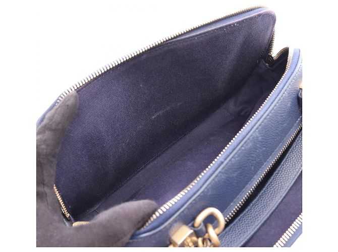 Borsa a tracolla 2-Way Chanel Matelassé Blu - vista 4