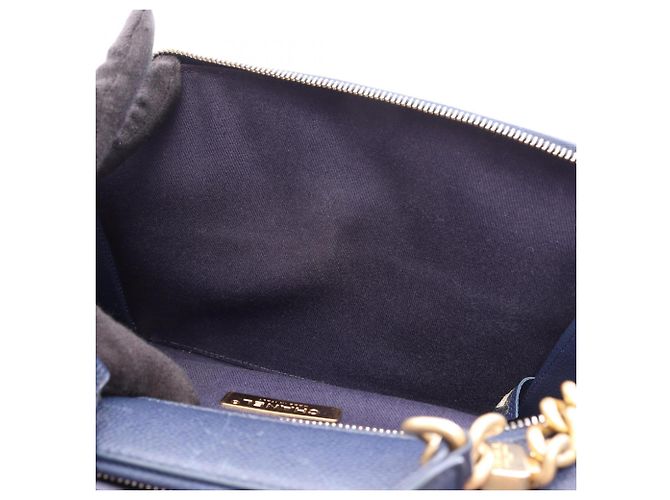 Borsa a tracolla 2-Way Chanel Matelassé Blu - vista 7