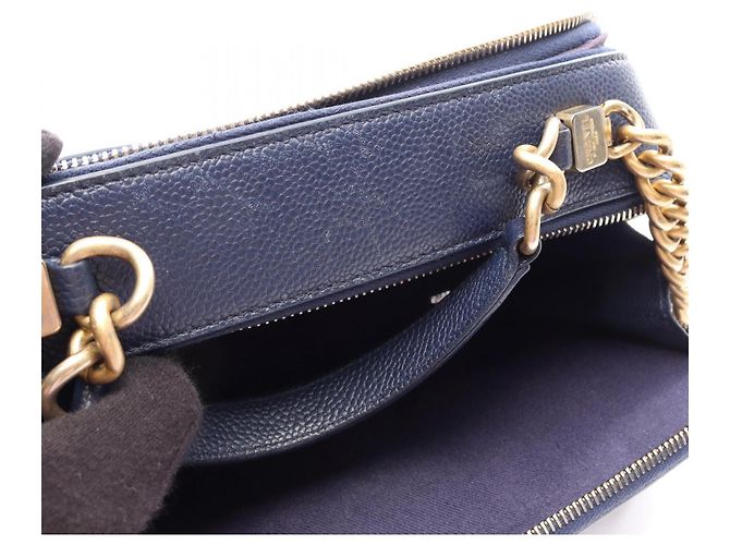 Borsa a tracolla 2-Way Chanel Matelassé Blu - vista 9
