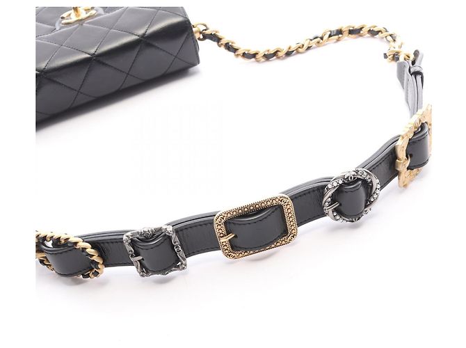 Borsa a tracolla Chanel Matelassé Nero - vista 10