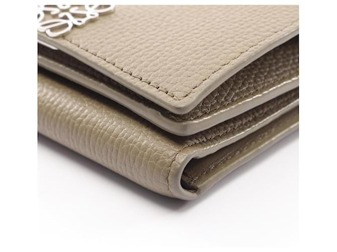 Cartera Loewe Anagram Trifold Beige - vista 10