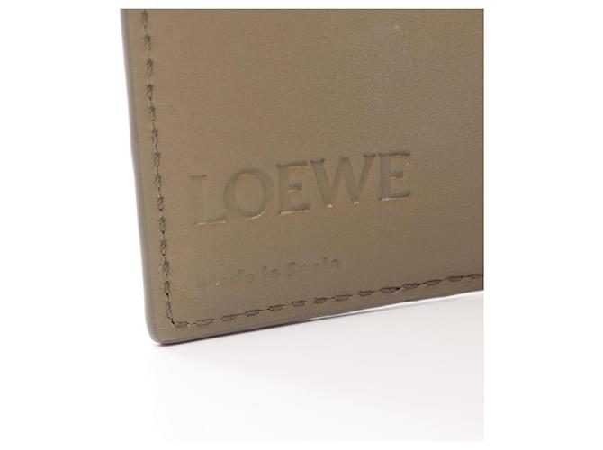 Cartera Loewe Anagram Trifold Beige - vista 4
