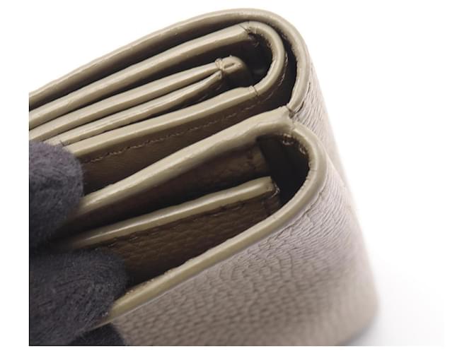 Cartera Loewe Anagram Trifold Beige - vista 8