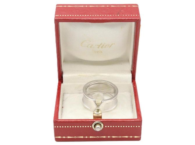 Cartier C2 Ring aus 18K Weißgold Silber - Ansicht 8