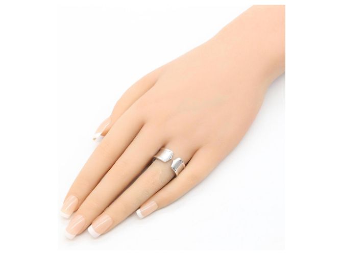 Cartier C2 Ring aus 18K Weißgold Silber - Ansicht 9