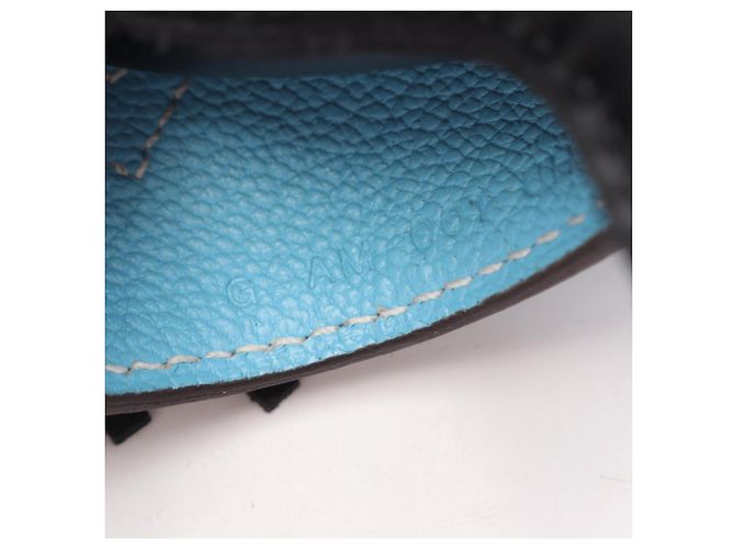 Hermès Hermes Rodeo Robeocour PM Celeste Cle Charm Nero Bianco Blu - vista 4