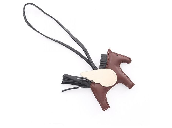 Hermès Hermes Rodeo Pegasus PM Terre Clé Charm Marrone Nero Crudo - vista 2