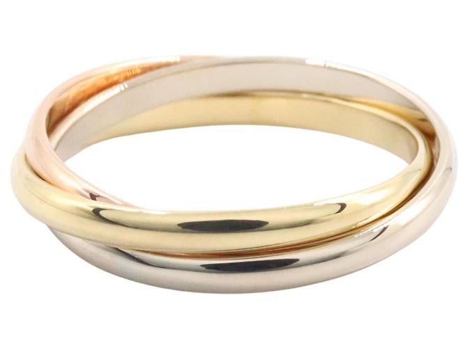 Cartier Trinity Ring - 18K Goldband Silber Golden - Ansicht 2