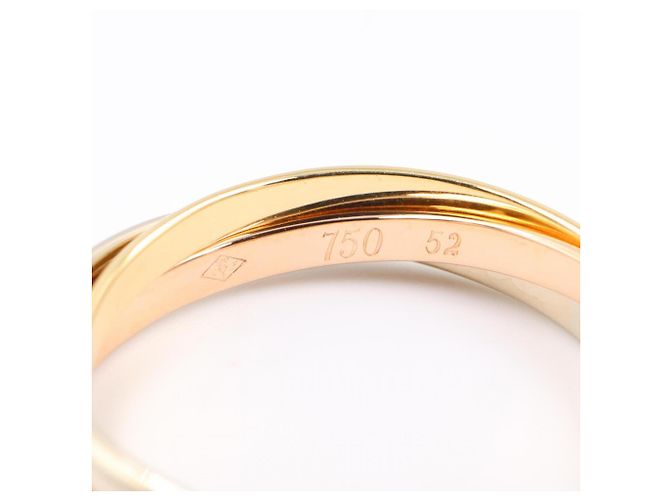 Cartier Trinity Ring - 18K Goldband Silber Golden - Ansicht 3