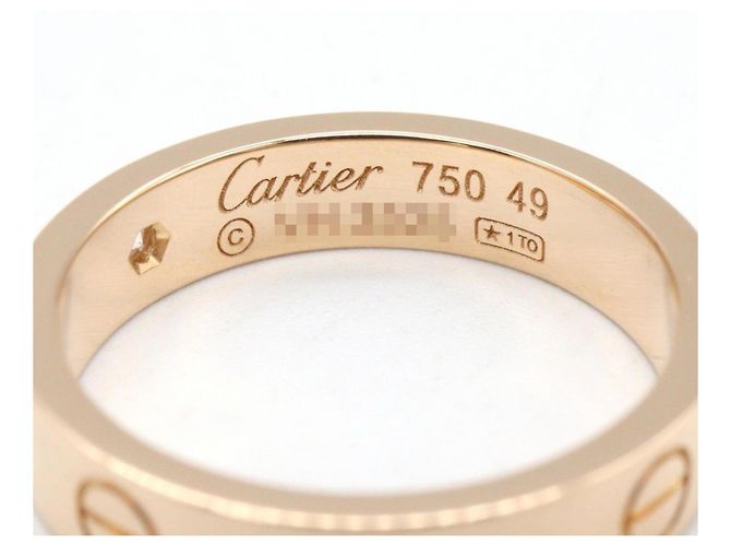 Anello Cartier Mini Love in oro rosa 18K D'oro - vista 4