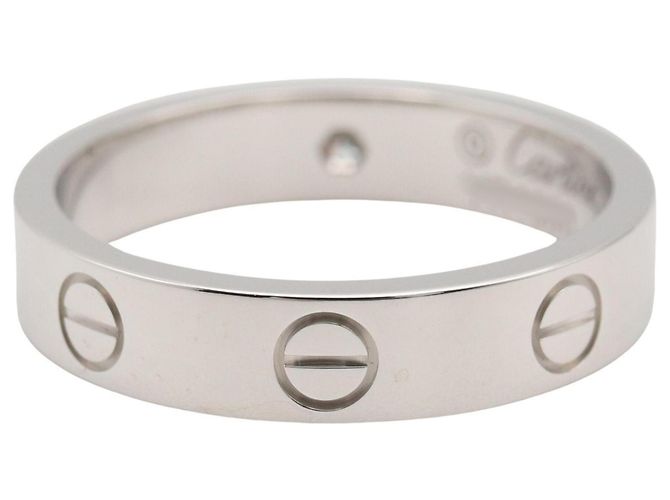 Cartier Mini Love Ring in 18K Weißgold mit Diamant Silber - Ansicht 3