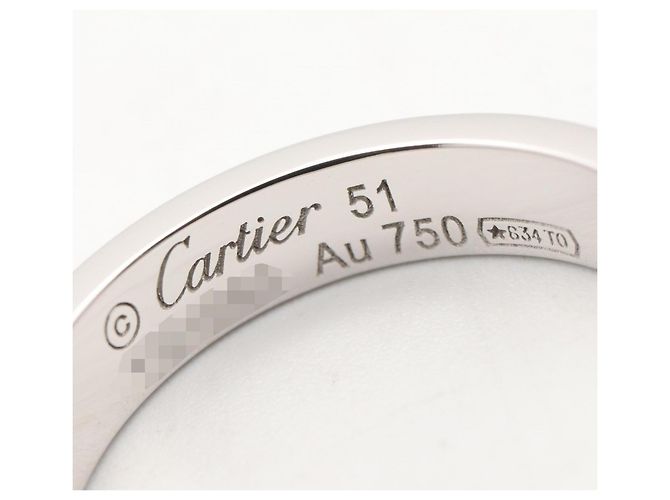 Cartier Mini Love Ring in 18K Weißgold mit Diamant Silber - Ansicht 4