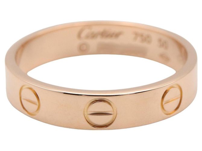 Anello Mini Love Cartier in oro rosa 18K D'oro - vista 3
