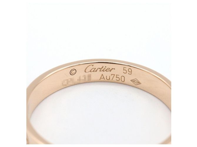 Anello Mini Love Cartier in oro rosa 18K D'oro - vista 3
