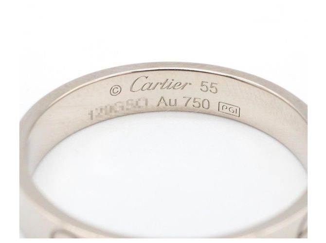 Cartier Mini Love Ring in 18K Weißgold Silber - Ansicht 3