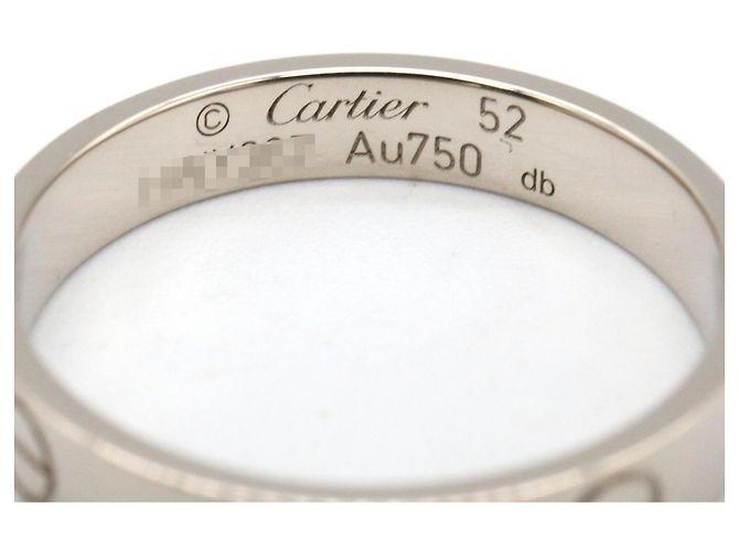 Cartier Mini Love Ring in 18K Weißgold Silber - Ansicht 3