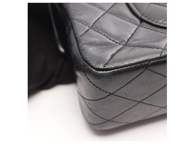 Borsa a tracolla Chanel Matelassé Double Flap Nero - vista 10