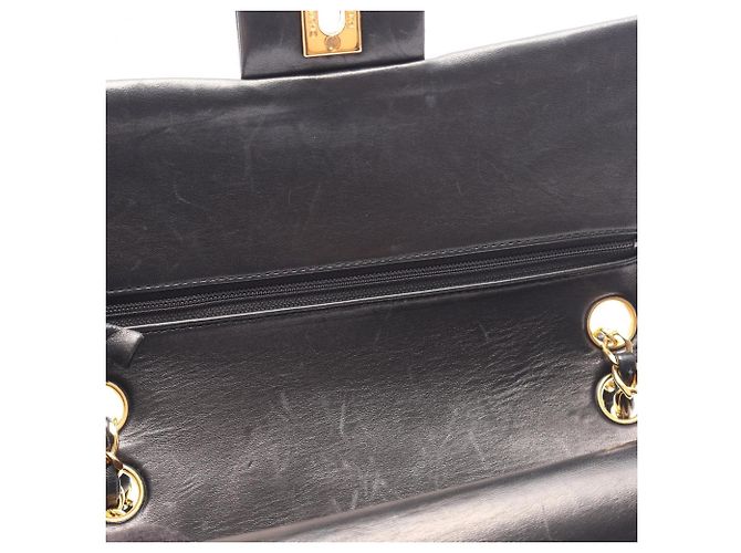 Borsa a tracolla Chanel Matelassé Double Flap Nero - vista 7