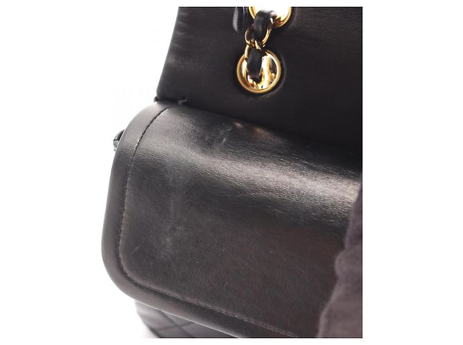 Borsa a tracolla Chanel Matelassé Double Flap Nero - vista 8