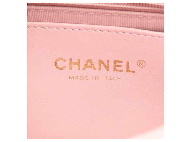 Borsa a tracolla Chanel Matelassé in rosa - vista 4