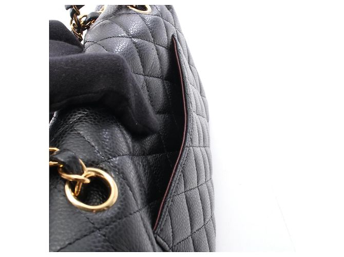 Timeless Borsa a tracolla Chanel Matelassé Double Flap Nero - vista 6