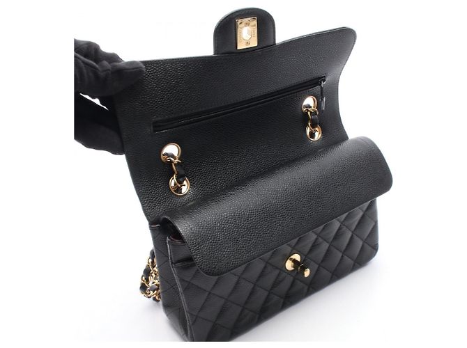 Timeless Borsa a tracolla Chanel Matelassé Double Flap Nero - vista 8