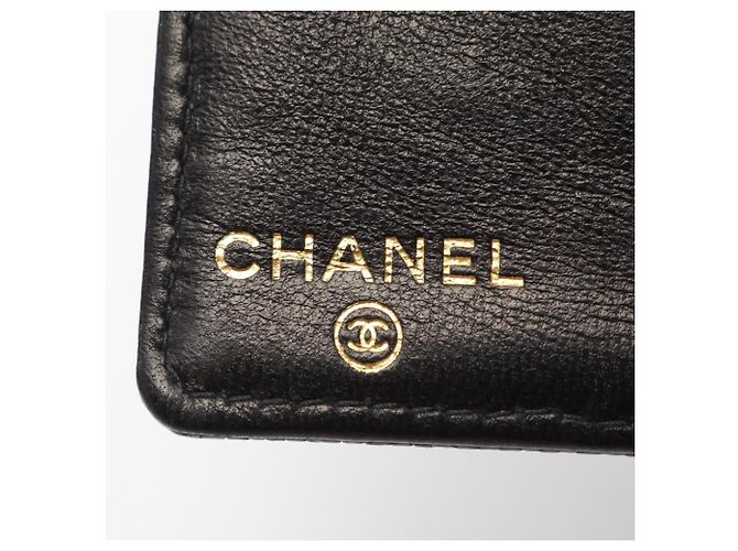 Chanel Coco Mark Bi-fold Long Wallet Schwarz - Ansicht 5