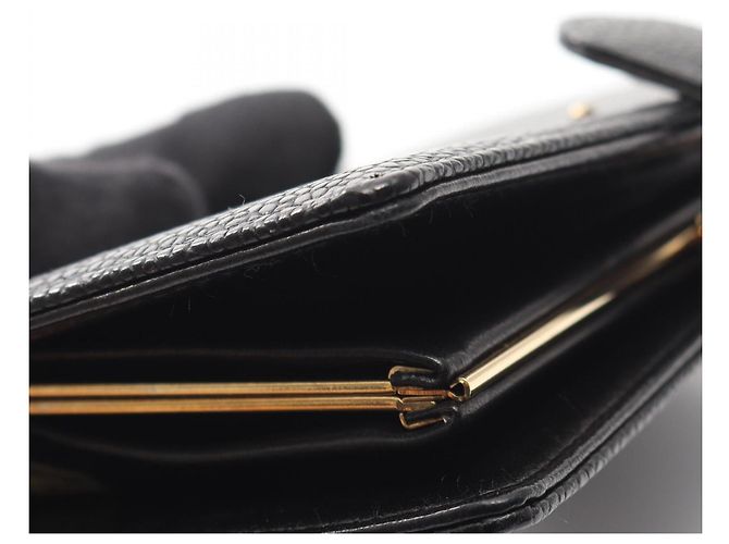 Chanel Coco Mark Bi-fold Long Wallet Schwarz - Ansicht 9