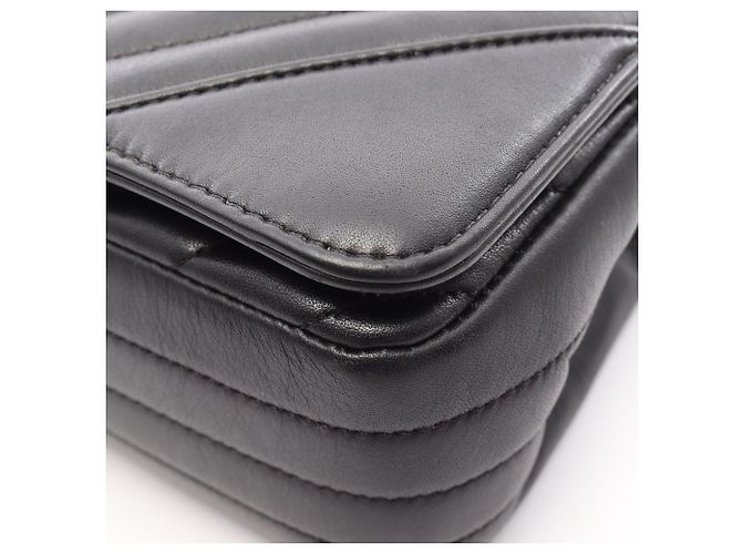 Timeless Borsa a tracolla Chanel Chevron V-stitch Nero - vista 10