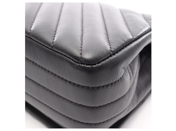 Timeless Borsa a tracolla Chanel Chevron V-stitch Nero - vista 11