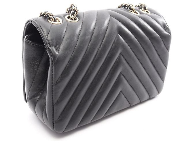 Timeless Borsa a tracolla Chanel Chevron V-stitch Nero - vista 2