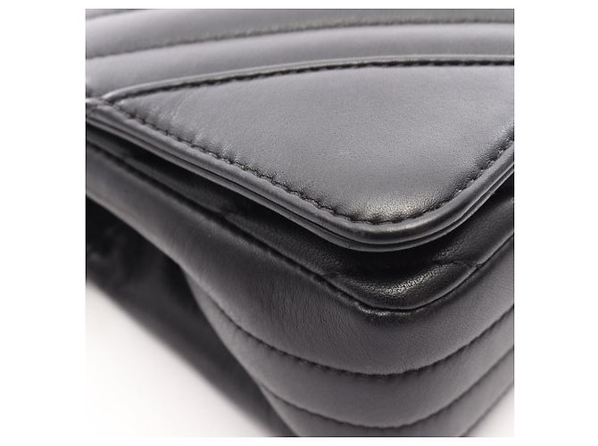 Timeless Borsa a tracolla Chanel Chevron V-stitch Nero - vista 9